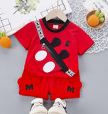 Mickey Minnie Baby Boys Clothes Summer casual Suits baby Infants Clothing Sets t shirt+short pants 2pcs outfits kids Wear 1 2 Y