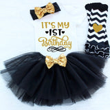Infant First Birthday Outfits Baby Girl Clothes Sets Newborn Toddler Girl Christening Party Wear Little Girl One Year Clothing