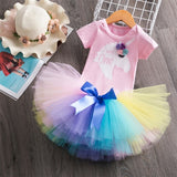 Infant First Birthday Outfits Baby Girl Clothes Sets Newborn Toddler Girl Christening Party Wear Little Girl One Year Clothing